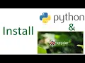 3 - How to Install Python and Spyder IDE The best IDE Programming With Python Tutorials