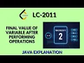 Final Value of Variable After Performing Operations Leetcode 2011 Java English