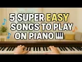 Download Lagu 5 Super Easy Songs to Play on Piano 🎹 | Beginner Piano Tutorial
