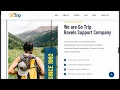 GoTrip - Modern Trip Website Template Design 2020