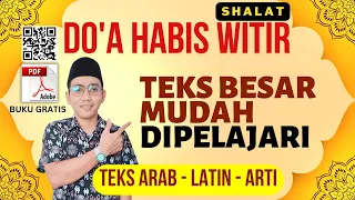 doa habis shalat witir teks besar mudah dipelajari teks arab latin arti allahumma