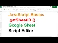 getSheet array - JavaScript