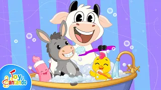 A Cepillarse los Dientes 🪥 | Canciones Infantiles para el Baño, Juego y más | Toy Cantando