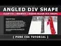 Html Css Angled Div Shape - Slanted Skewed Razor-Blade div Shape