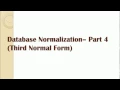 Database Normalization Part 4 Third Normal Form