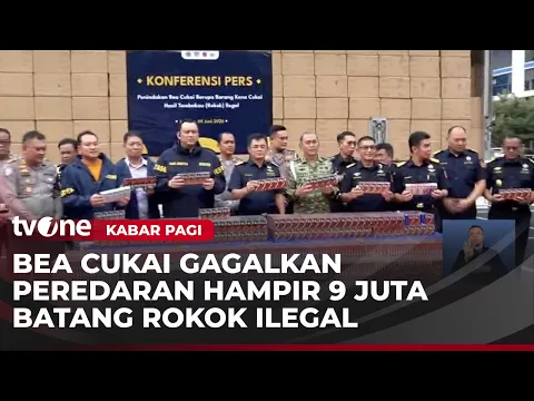 Bea Cukai Gagalkan Peredaran 9 Juta Batang Rokok Ilegal