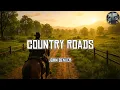 ♪ John Denver - Take Me Home, Country Roads  ♪ | Lyrics (RDR2 Gameplay)