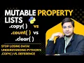 Python List Methods How to use copy count and clear