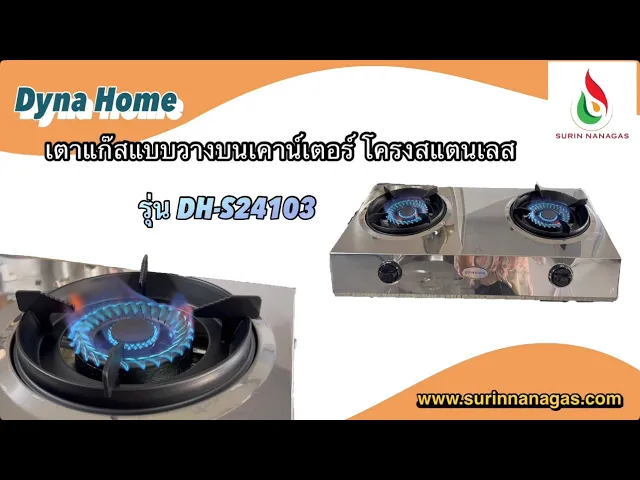 Dyna Home เตาแก๊ส รุ่น DH-S24103 โครงสแตนลเลส