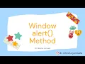 HTML Tutorial 53 - Window alert Method Theory Example Hindi
