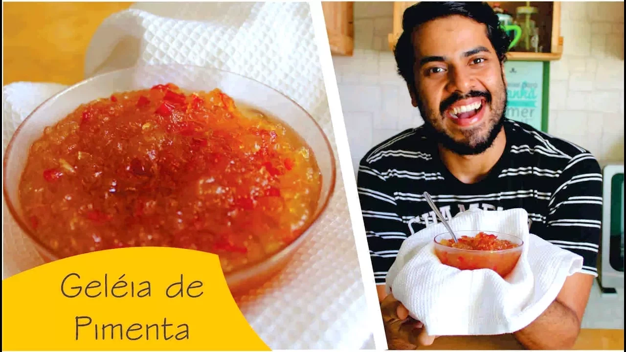 GELEIA DE PIMENTA DEDO DE MOÇA COM MAÇÃ. 