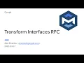 MLIR Open Meeting 2022-03-17 Interfaces and dialects for precise IR transformation control
