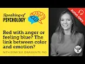 The link between color and emotion with Domicele Jonauskaite P Speaking of Psychology