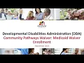 Coordinators of Community Services Training Medicaid Waiver Enrollment Part II