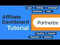 Partnerize Affiliate Dashboard Tutorial 2026 Step by Step Guide