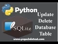 UPDATE and DELETE - SQLite3 with Python 3 Lecture 18 hindi