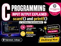 C Programming Input Output Explained scanf and printf C Tutorial for Beginners