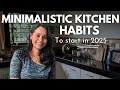 ESSENTIAL MINIMALISTIC KITCHEN HABITS that i practice 6 simple Tips to start in 2026