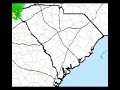 February 2023 South Carolina Weather Radar time lapse