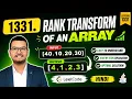 1331 Rank Transform of an Array LeetCode Solution in Java Step-by-Step Explanation Hindi
