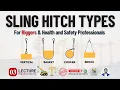 Sling Hitch Types Vertical Choker Basket Bridle Hitches Load Factor for different Hitches
