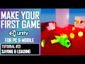 HOW TO MAKE YOUR FIRST GAME IN UNITY - SAVING LOADING LESSON TUTORIAL JIMMY VEGAS