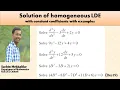 Solution of Homogeneous Linear Differential Equations 18MAT21 Module 2