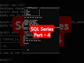 Learning SQL part 4