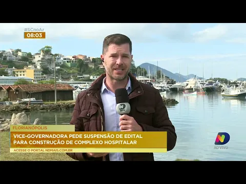 Vice-governadora de SC pede suspensão de edital de complexo hospitalar; entenda