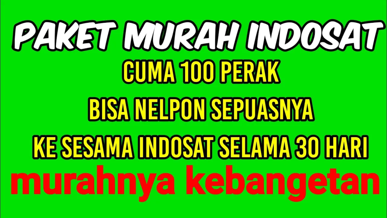 PAKET YELLOW 1 Gb/Rp1000 KEMBALI LAGI||Paket Internet Murah Indosat||Indosat2020!!!