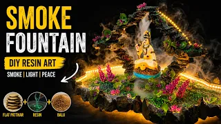 DIY Pond || Resin Art || Smoke Fountain || Tutorial