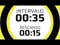 30 minutes long 35 second with 15 seconds break No music