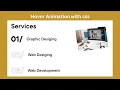 CSS Animation Tutorial Creating Text Hover Effects for Website Sections