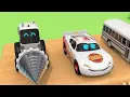 How to Assemble a Yellow School Bus Street Vehicle with Nursery Rhymes for Kids