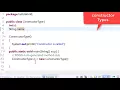 57 types of constructor in java - Default and parametric