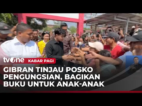 Wapres Gibran Kunjungi Korban Gempa NTT di Posko Pengungsian
