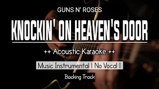 Download Knockin' On Heaven's Door - Guns N' Roses (Acoustic Karaoke With Lyrics) MP3