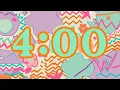 4 Minute Timer with Relaxing Chillpop Music Gentle Focus Timer for Classroom