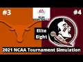 ELITE EIGHT - #3 Texas vs #4 Florida State - NCAA Basketball 10 Simulation!