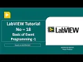 LabVIEW Tutorial - 18 Basic of Event Programming