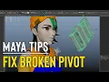 Maya Tips - How to Fix Broken Object Pivot
