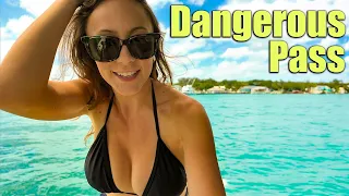 Passing through a dangerous channel known as “The Devil’s Backbone”