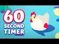 60 Second Timer for Kids 1 Minute Countdown Twinkl kids TV