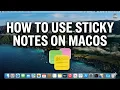 How to Use Sticky Notes on Mac macOS Tahoe 26 2
