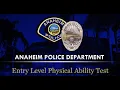 Anaheim Police Department Entry Level Physical Ability Test