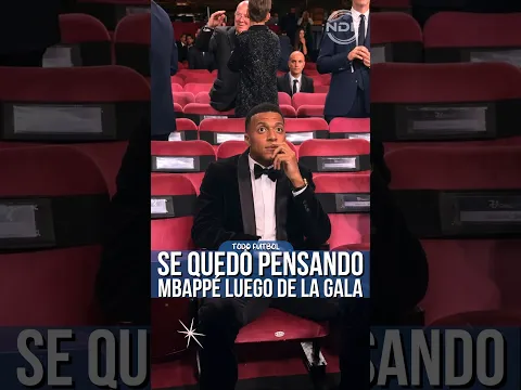 La increíble reacción de Kylian Mbappé #mbappé #balondeoro #futbol