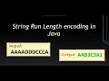RLE Java given input AAAADDDCCCA get output as A4D3C3A1