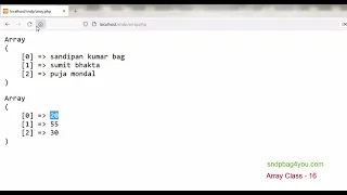 Array class 16 Array - combain function with php programming web development in bangla