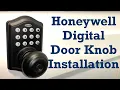 DIY Honeywell Digital Door Knob Keypad Installation Tutorial Honeywell Digital Knob