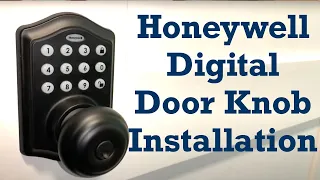 DIY Honeywell Digital Door Knob Keypad Installation Tutorial Honeywell Digital Knob